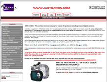 Tablet Screenshot of justcanon.com